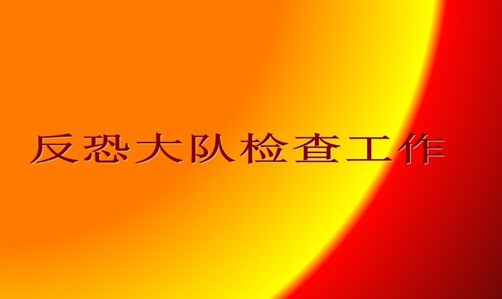 反恐總隊來我司檢查工作